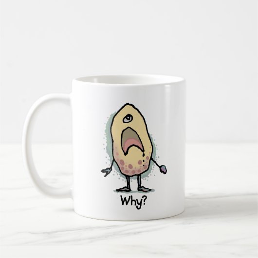 Sarcasme Humor Waarom? Kunstwerk - Trendy Design Koffiemok (Links)