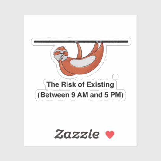 Sarcasme in het bedrijfsleven sticker (Vel)