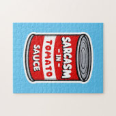 Sarcasme in tomatensaus legpuzzel (Horizontaal)