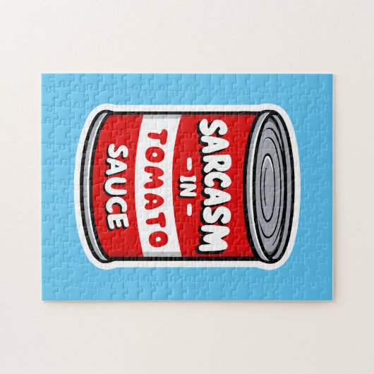 Sarcasme in tomatensaus legpuzzel (Horizontaal)