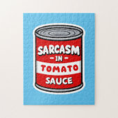 Sarcasme in tomatensaus legpuzzel (Verticaal)