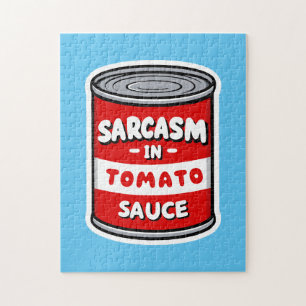 Sarcasme in tomatensaus legpuzzel