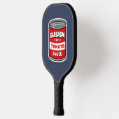 Sarcasme in tomatensaus pickleball paddle (Links)