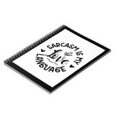 Sarcasme Is Mijn Liefde Notitieboek (Linkerzijde)