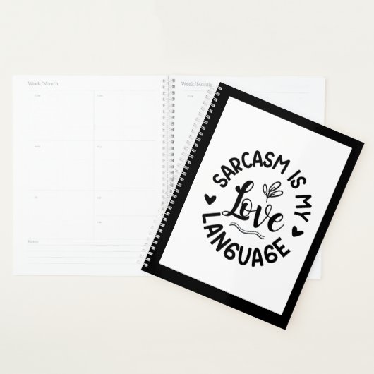 Sarcasme Is Mijn Liefde Planner (Display)