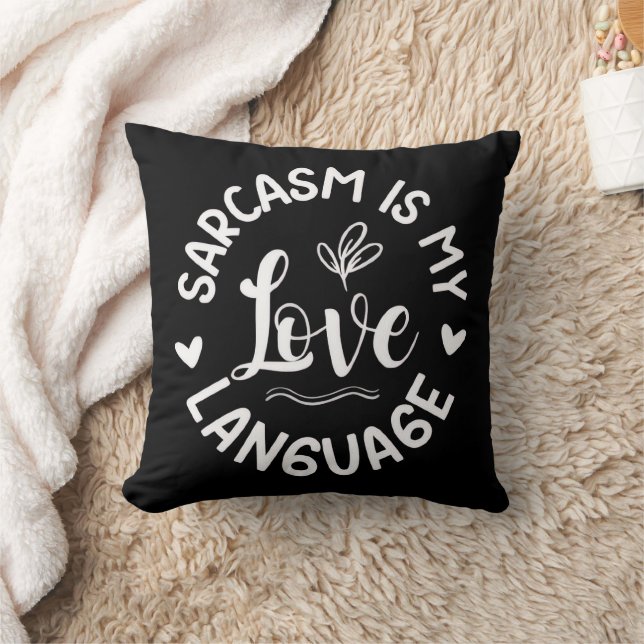 Sarcasme Is Mijn Liefde Trui Kussen (Deken)