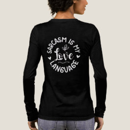 Sarcasme Is Mijn Liefde Trui Tri-Blend Shirt