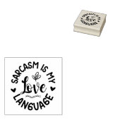 Sarcasme is mijn liefdestaal rubber stempel (Gestempeld)