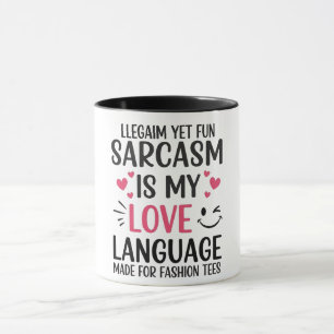 Sarcasme is mijn liefdestaal – Schattige & grappig Mok