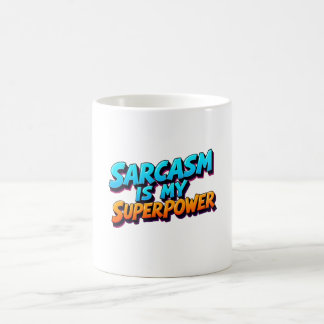 Sarcasme Is Mijn Superkracht - Strips stijl Koffiemok