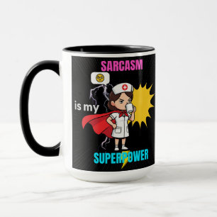 Sarcasme is mijn Superpower-Funny Nurse Med Coffee Mok