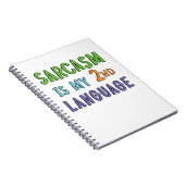 Sarcasme is mijn tweede taal notitieboek (Rechterzijde)