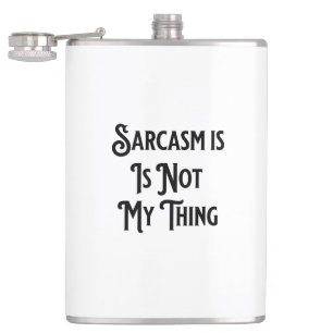 Sarcasme is niet mijn ding Job Humor Coffee Mok Heupfles