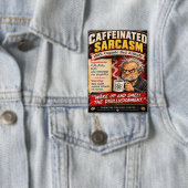 sarcasme koffie badge button (Insitu)