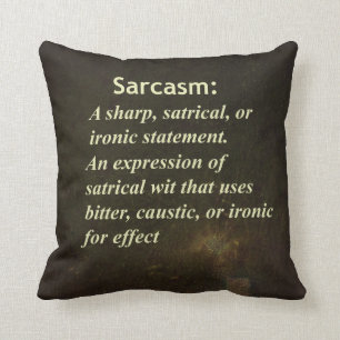 Sarcasme Kussen