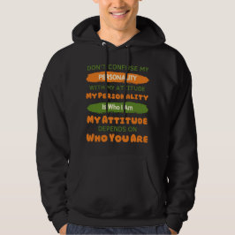 Sarcasme Lover Grappig Verwar mijn persoonlijkheid Hoodie
