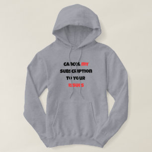 Sarcasme Minimalistische Hoodie,Grijs- Annuleer Mi Hoodie