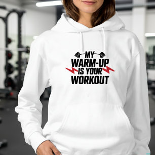 Sarcasme motivatie workout T-shirt voor gewichthef