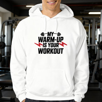 Sarcasme motivatie workout T-shirt voor gewichthef