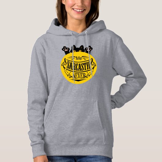 SARCASME QUOTE HOODIE (Voorkant)