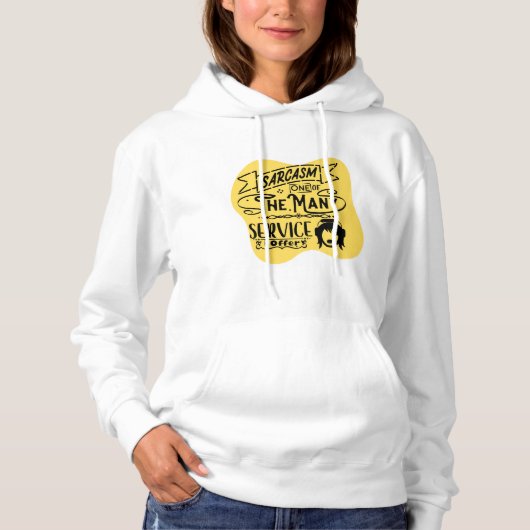 SARCASME QUOTE HOODIE (Voorkant)