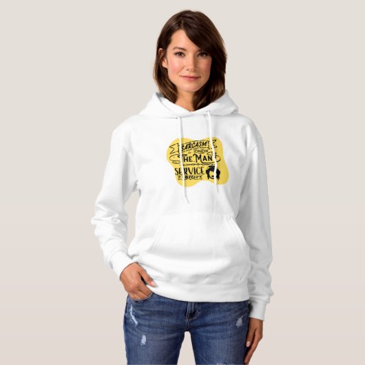 SARCASME QUOTE HOODIE (Voorkant volledig)