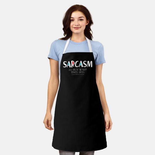Sarcasme Schort (Gedragen)