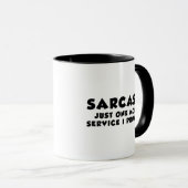 Sarcasme Service Koffiemok Mok (Voorkant rechts)