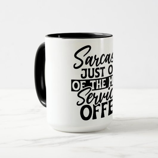 Sarcasme Services-Mok Mok (Voorkant links)