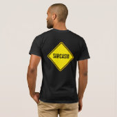 Sarcasme teken t-shirt (Achterkant volledig)