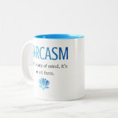 Sarcasme Tweekleurige Koffiemok (Voorkant links)