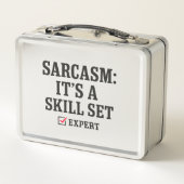 Sarcasme Vaardigheden Set Expert Typografie (Achterkant)