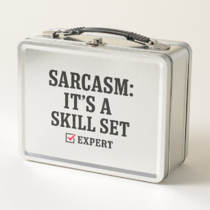 Sarcasme Vaardigheden Set Expert Typografie