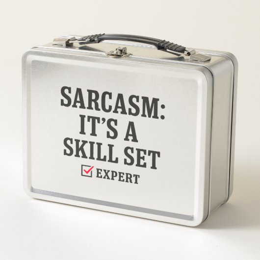 Sarcasme Vaardigheden Set Expert Typografie (Voorkant)