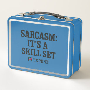 Sarcasme Vaardigheden Set Expert Typografie