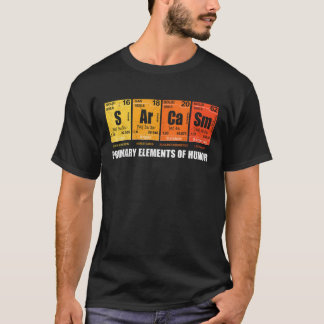 Sarcasme van de Humor Periodic Table Graphic T T-shirt
