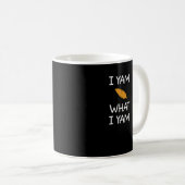 Sarcasme, woordspeling Ik ben wat ik ben, Grappig, Koffiemok (Voorkant rechts)