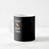 Sarcasme, woordspeling Ik ben wat ik ben, Grappig, Koffiemok (Voorkant links)