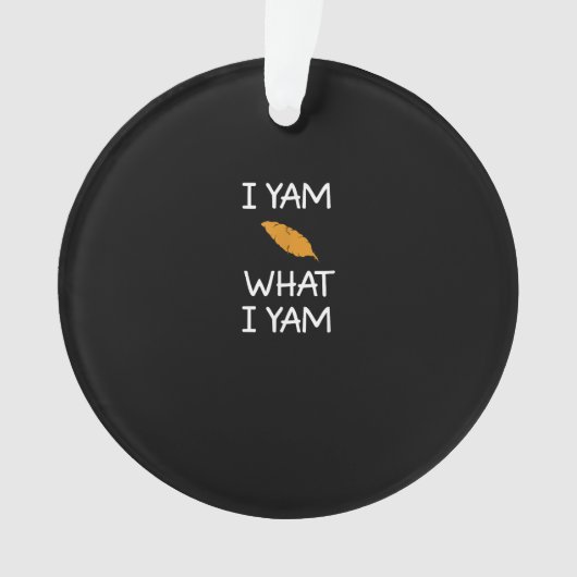 Sarcasme, woordspeling Ik ben wat ik ben, Grappig, Ornament (voorkant)
