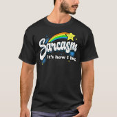Sarcasme Zo knuffel ik T-shirt (Voorkant)