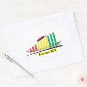 sarcasmemeter ovale sticker (Envelop)