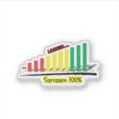 sarcasmemeter sticker (Voorkant)