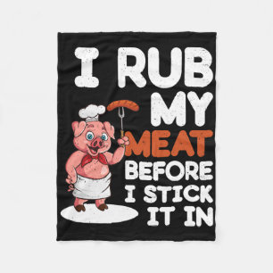 Sarcasmerige Vies Bbq-roosteren - Ik Wrijf Mijn Vl Fleece Deken