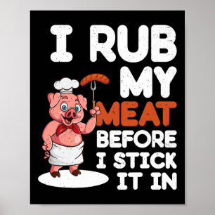 Sarcasmerige Vies Bbq-roosteren - Ik Wrijf Mijn Vl Poster