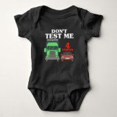 Sarcastic 18 Wheeler Trucker Funny Truck Driver Romper (Voorkant)