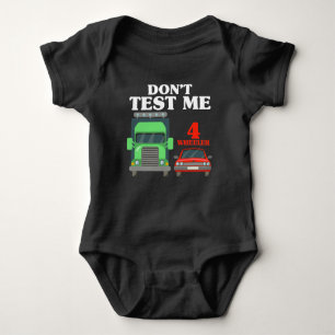 Sarcastic 18 Wheeler Trucker Funny Truck Driver Romper