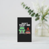 Sarcastic 18 Wheeler Trucker Funny Truck Driver Visitekaartje (Staand voorkant)