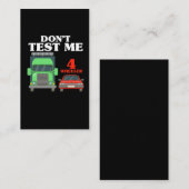 Sarcastic 18 Wheeler Trucker Funny Truck Driver Visitekaartje (Voorkant / Achterkant)