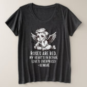 Sarcastic Anti-Valentine Cupid T-Shirt (Design voorkant)