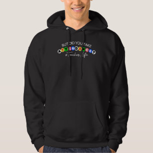 Sarcastic Attendance Gezegde Colorful Design Teach Hoodie
